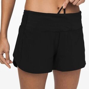 Lululemon Black Athletic Speed Up shorts